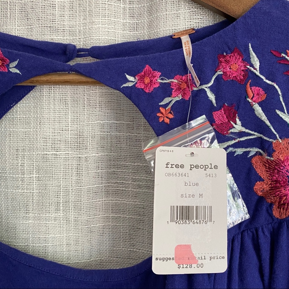 Free People Lita Embroidered Bell Sleeve Top - Picture 5 of 7